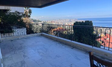 bsalim luxurious furnished apartment + 30m terrace, panoramic sea view #6499
