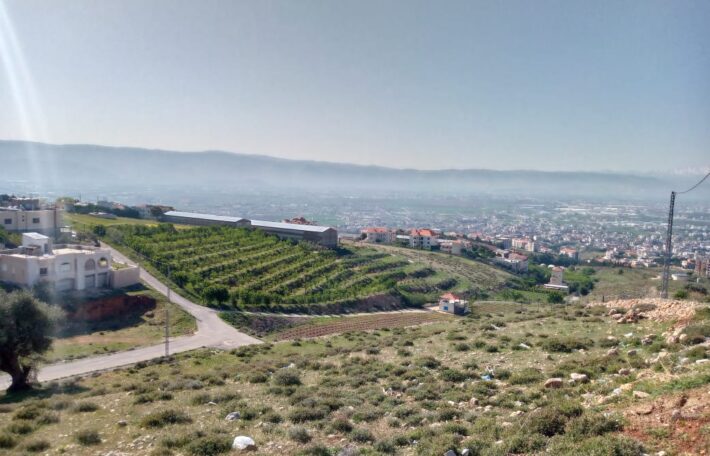 zahle land 822 sqm for sale panoramic view overlooking the city #6567