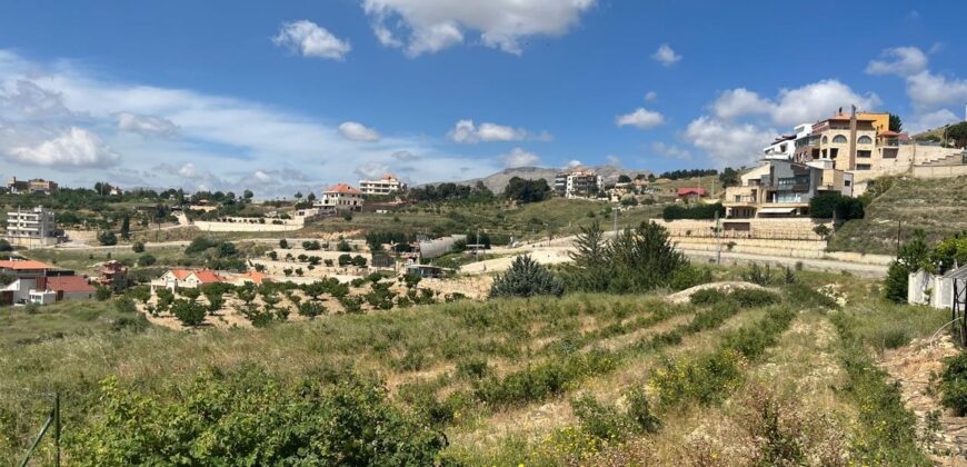 zahle dhour land 1300 sqm for sale panoramic view #6615