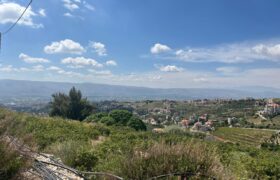 zahle dhour land 1300 sqm for sale panoramic view #6615