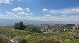 zahle dhour land 1300 sqm for sale panoramic view #6615