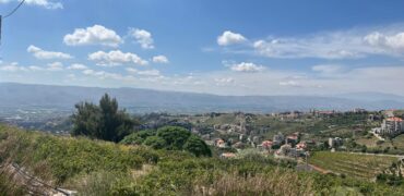 zahle dhour land 1300 sqm for sale panoramic view #6615