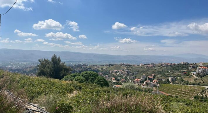 zahle dhour land 1300 sqm for sale panoramic view #6615