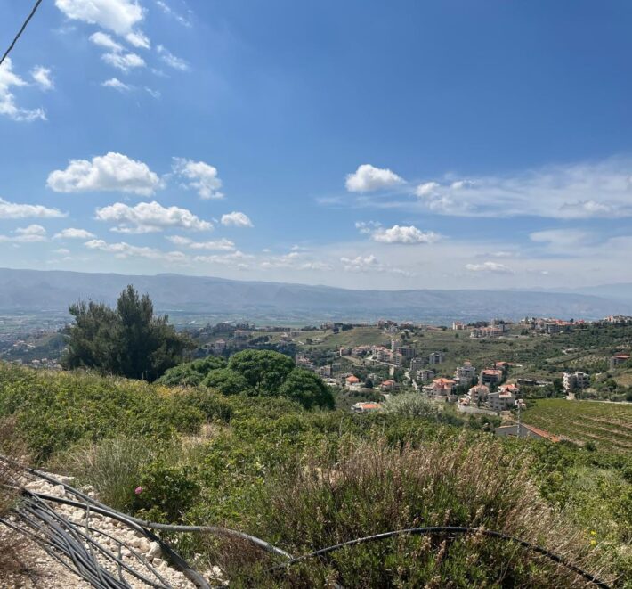 zahle dhour land 1300 sqm for sale panoramic view #6615