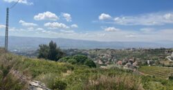 zahle dhour land 1300 sqm for sale panoramic view #6615