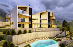 zaarour luxury chalets with private garden & shared pool, payment facility #6603