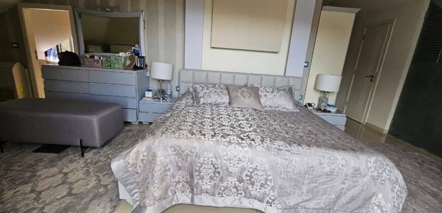 aoukar luxurious duplex fully decorated 150 sqm + 300 sqm roof, sea view #6627