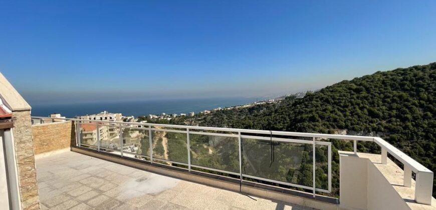 bouar semi furnished duplex + terrace for rent, sea & mountain view #6647