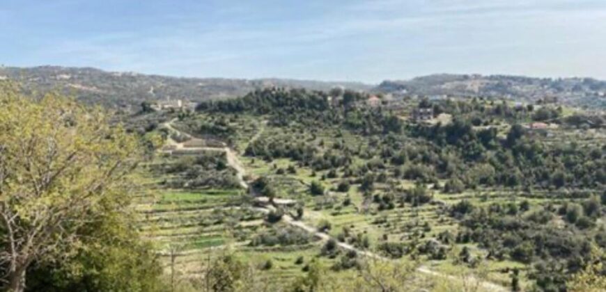 Land for Sale in Fatre – Qartaba Road, 870 sqm open panoramic view #6727