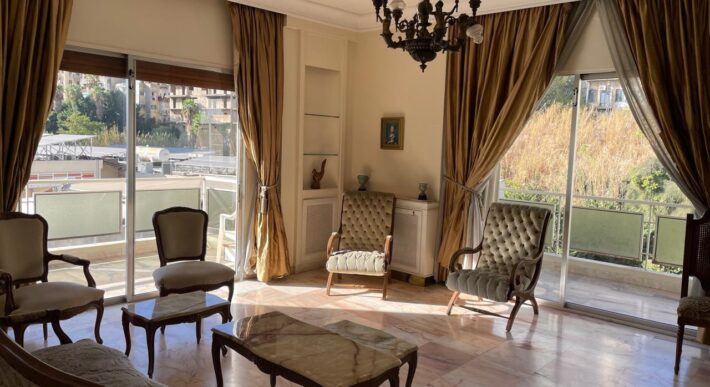 Achrafieh fully furnished spacious apartment 250 sqm for rent #6753