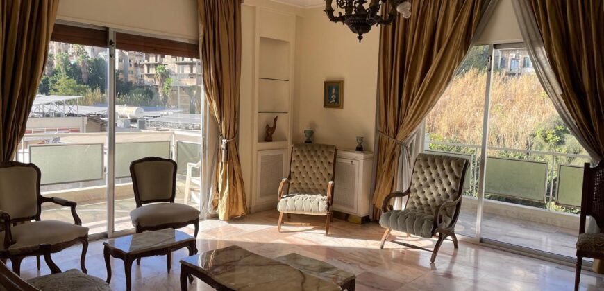 Achrafieh fully furnished spacious apartment 250 sqm for rent #6753