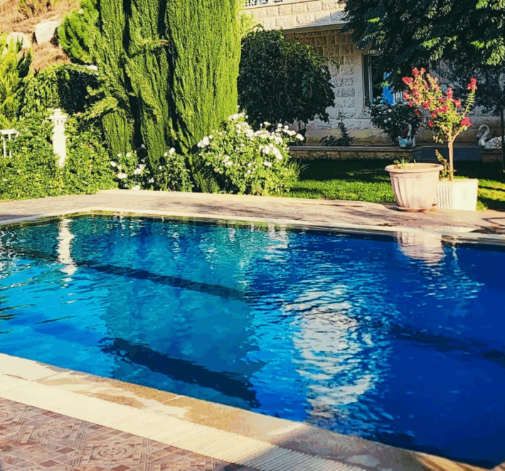 saghbine luxurious villa on a 2800 sqm land overlooking lake Qaraoun #6815