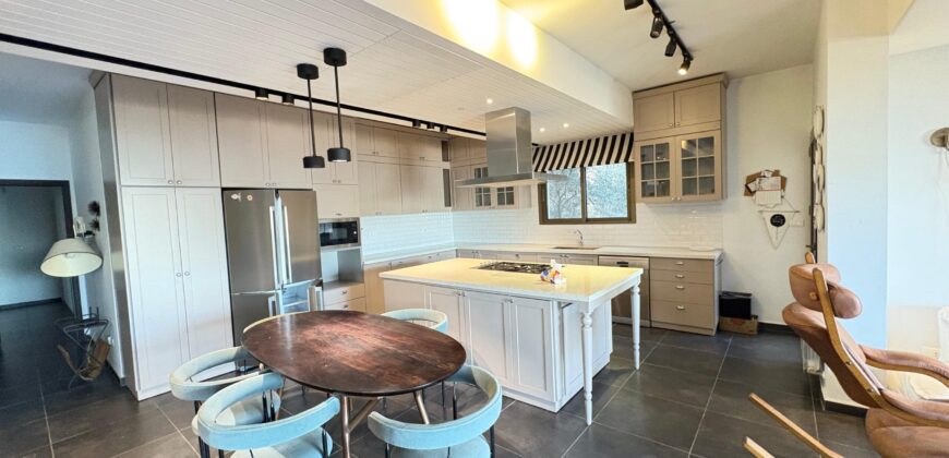 mtayleb fully furnished apartment 200 sqm for rent, sea view #6811