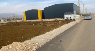 zahle chabrayie tabet industrial land 1089 sqm close to Cascada mall #6824