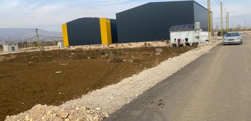 zahle chabrayie tabet industrial land 1089 sqm close to Cascada mall #6824