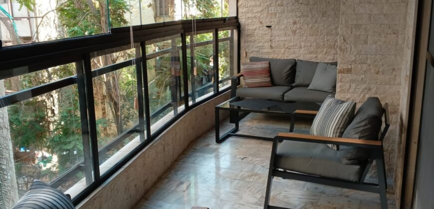 beirut ain el mreisseh fully furnished apartment for rent prime location #6847