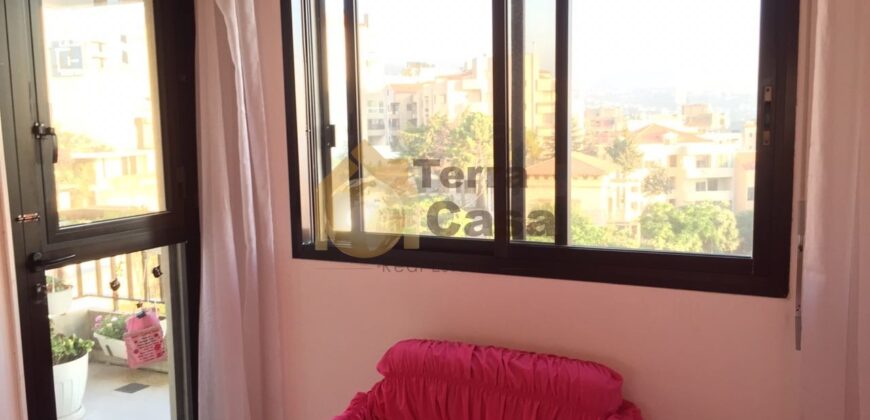 mansourieh fully furnished apartment with open sea view for rent .