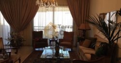 mansourieh fully furnished apartment with open sea view for rent .