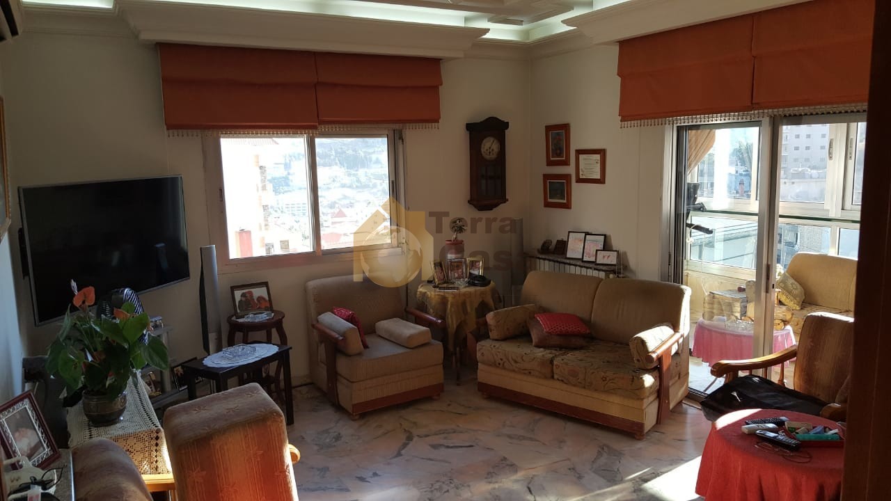 Apartment for sale in zahle Ain el ghossein fully decorated  one unit per floor with open view.