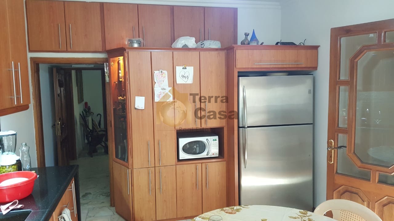 Apartment for sale in zahle Ain el ghossein fully decorated  one unit per floor with open view.