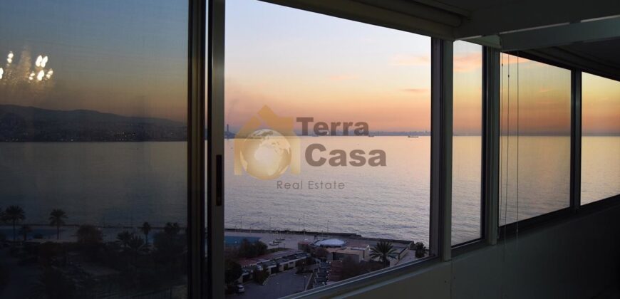 Chalet for sale in Tabarja beach fully decorated .