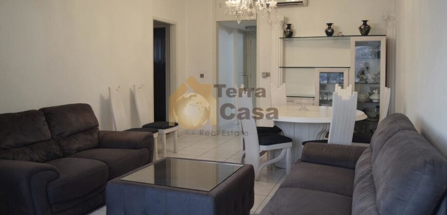 Chalet for sale in Tabarja beach fully decorated .