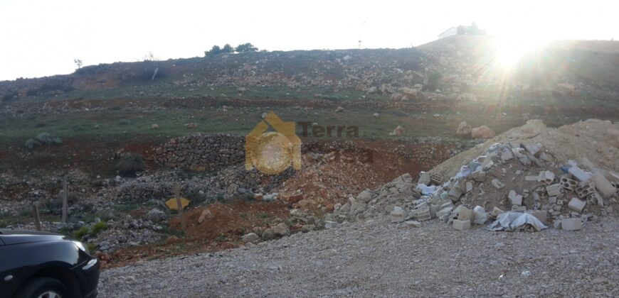 land for sale in zahle dhour close to the main road.