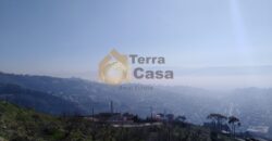 land for sale in zahle overlooking the city with panoramic view .