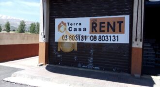 shop for rent in zahle rayak prime location.