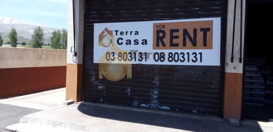 shop for rent in zahle rayak prime location.