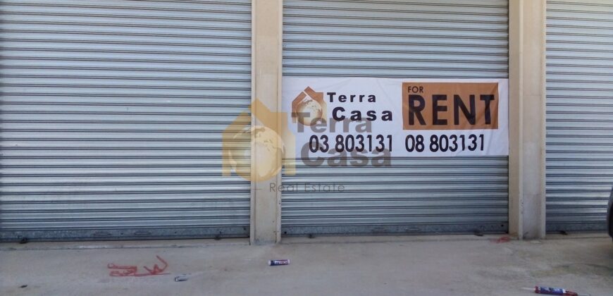 shop for rent in rayak prime location .