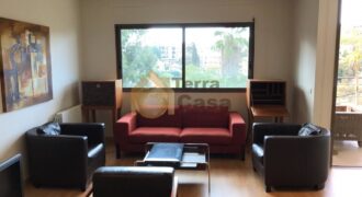 Apartment for rent in baabda fully furnished open view. Ref#1058