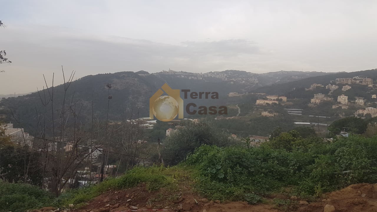 Land for sale in aintoura with open view .