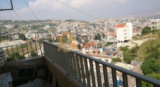 Apartment for rent in zahle rassieh fully decorated with panoramic view of zahle .