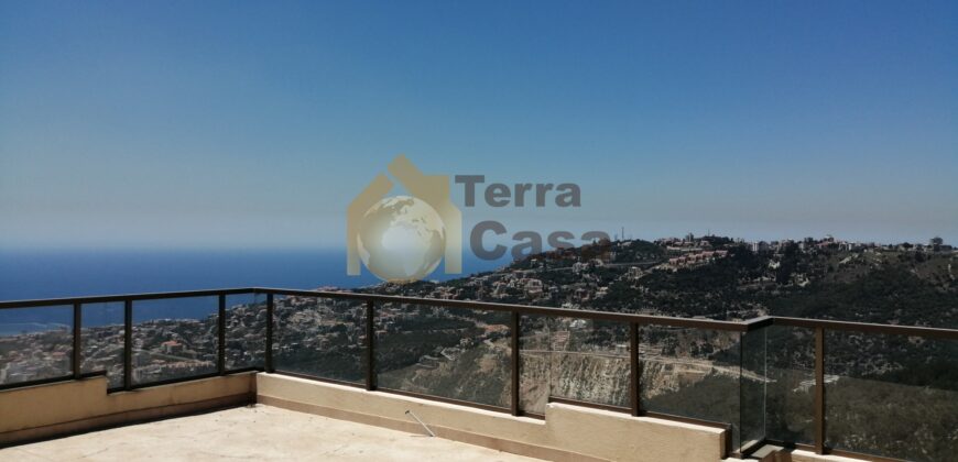 Duplex for sale in ghazir brand new panoramic sea view.
