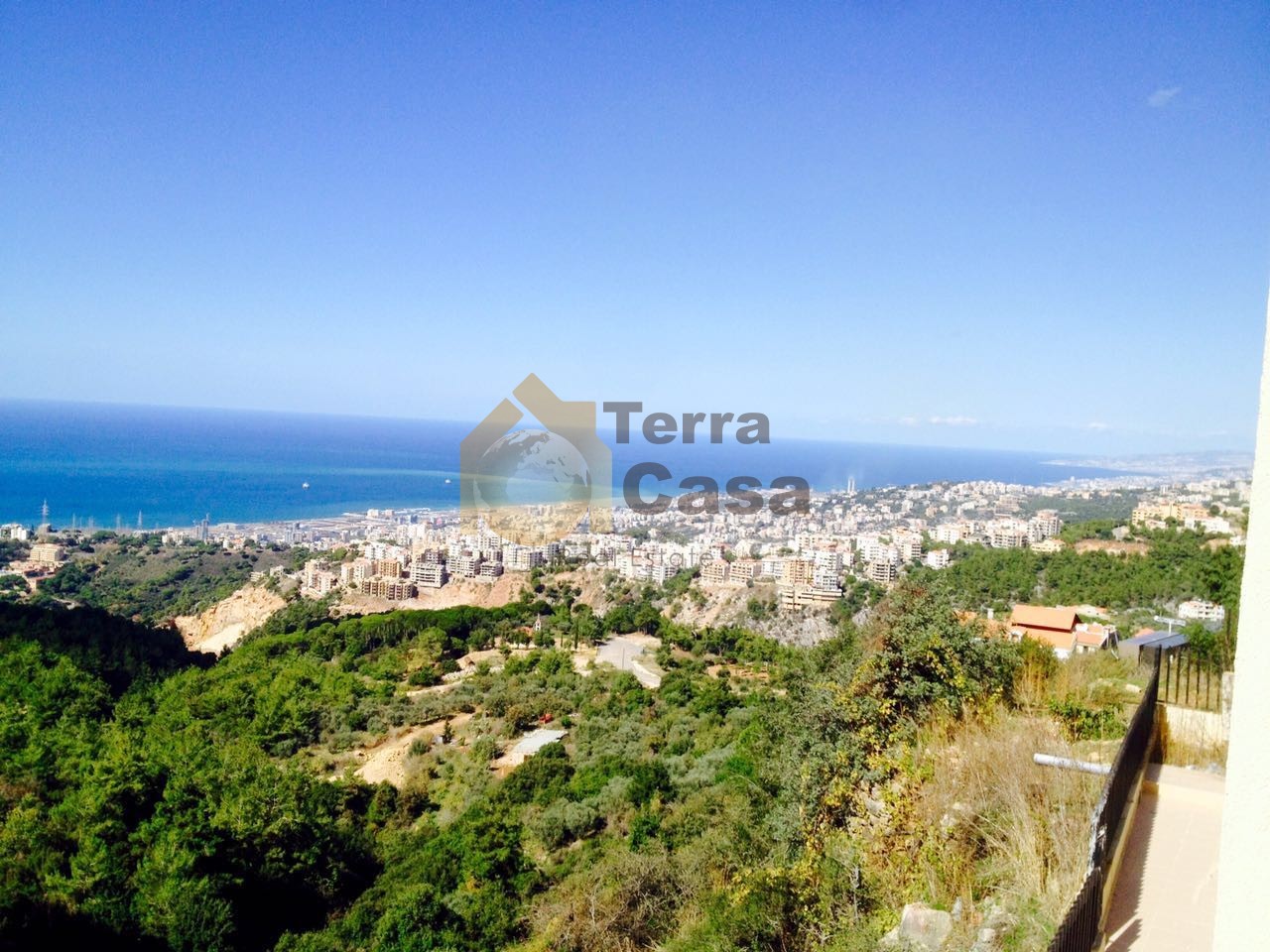 Apartment in Roumieh fully decorated open sea view cash payment.