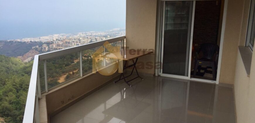 Apartment in Roumieh fully decorated open sea view cash payment.