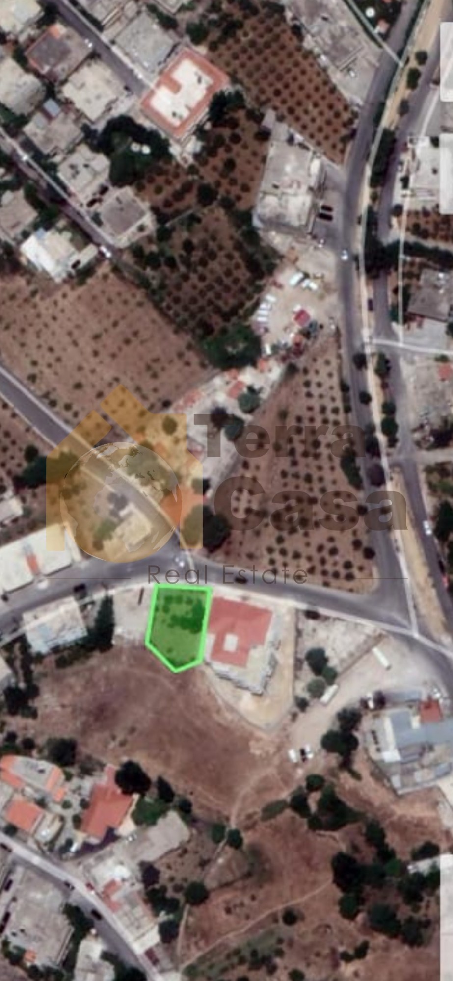 Land for sale in Jdita on the main road .