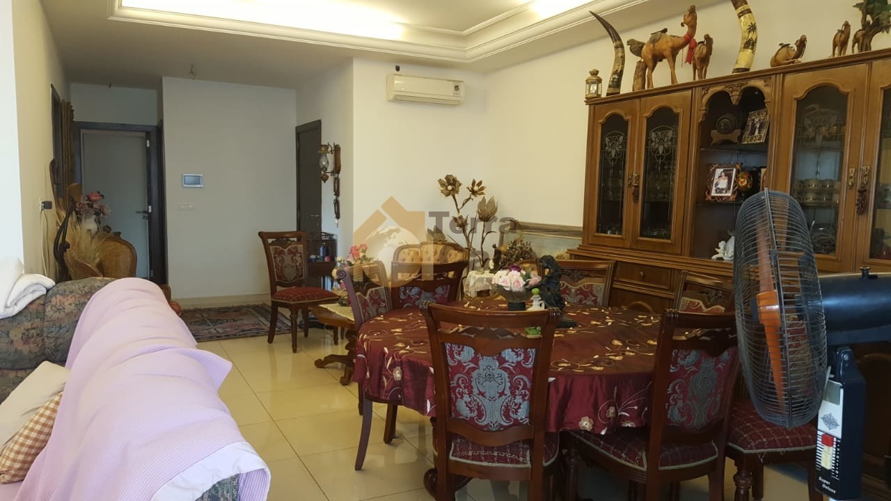 Apartment for sale in bsalim fully decorated with open sea and mountain view.