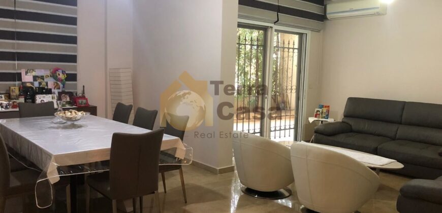 Apartment for sale in ain saade one unit per floor fully decorated with terrace and small garden.