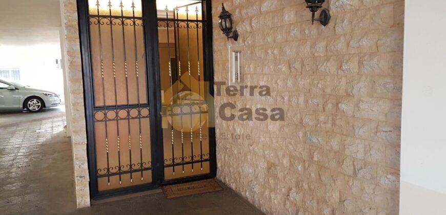 Apartment for sale in ain saade one unit per floor fully decorated with terrace and small garden.