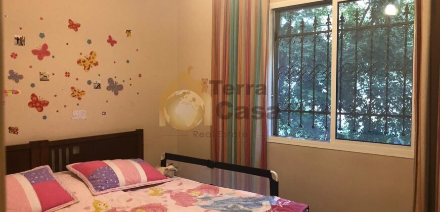 Apartment for sale in ain saade one unit per floor fully decorated with terrace and small garden.