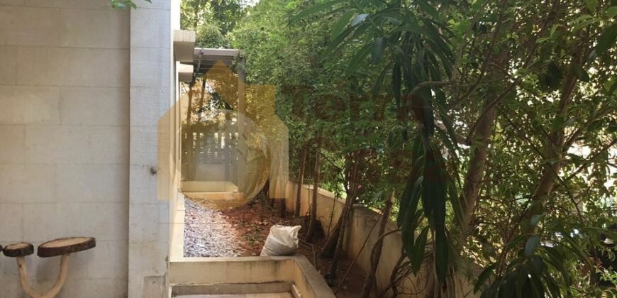 Apartment for sale in ain saade one unit per floor fully decorated with terrace and small garden.