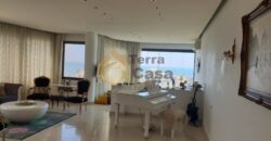 Apartment for sale in jal El Dib fully decorated with open sea view.