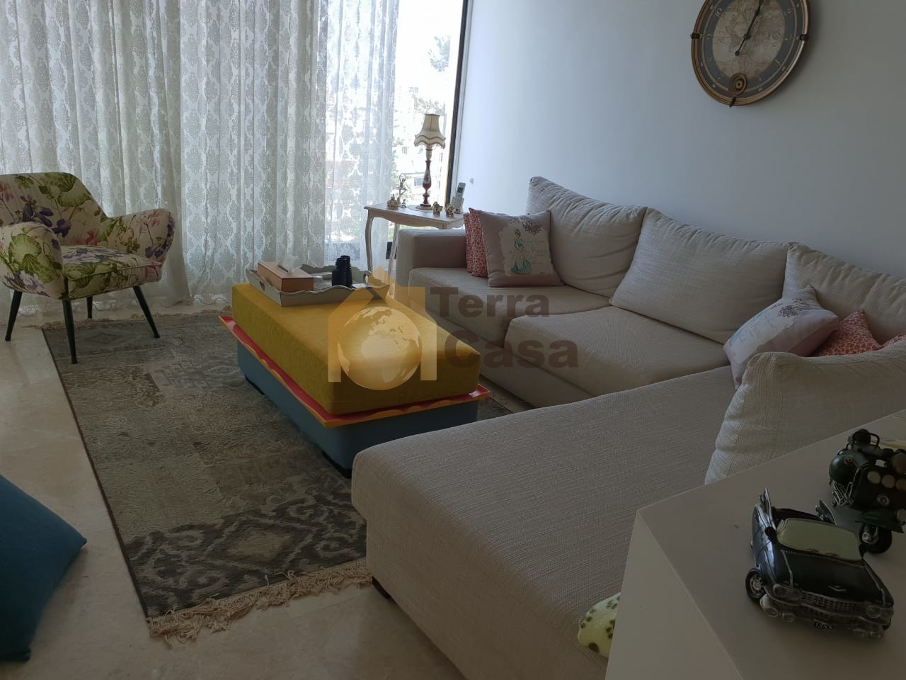 Apartment for sale in jal El Dib fully decorated with open sea view.