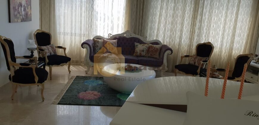 Apartment for sale in jal El Dib fully decorated with open sea view.