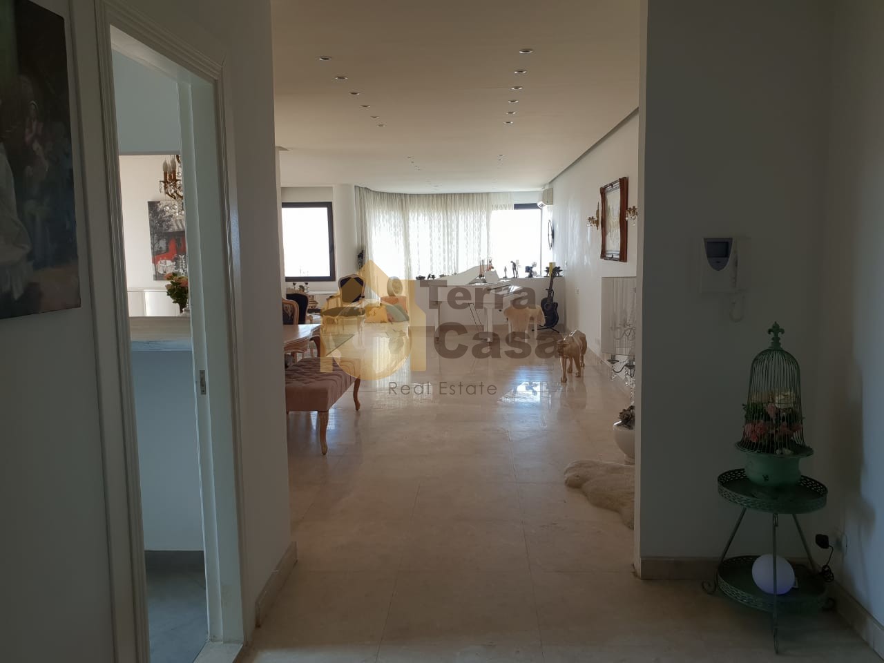 Apartment for sale in jal El Dib fully decorated with open sea view.