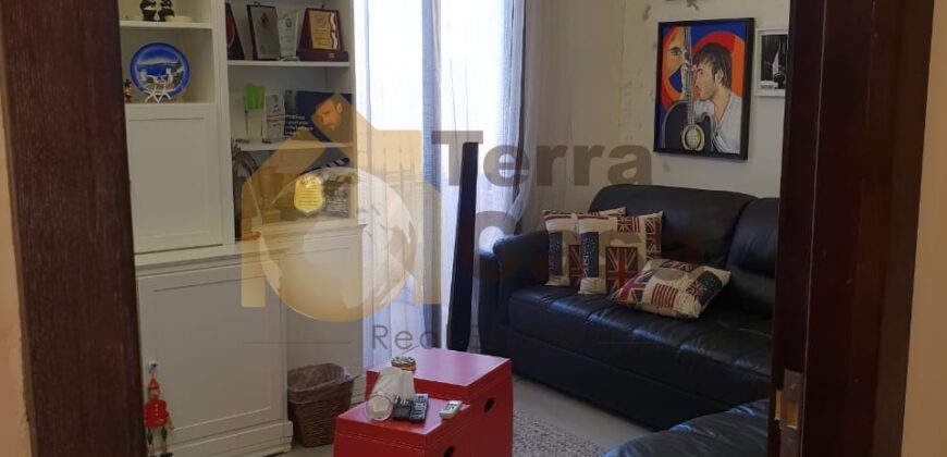 Apartment for sale in jal El Dib fully decorated with open sea view.