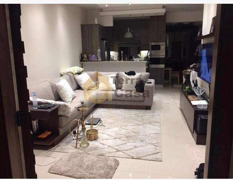 Triplex for sale in halat fully decorated with terrace .