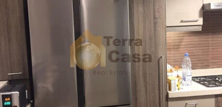 Triplex for sale in halat fully decorated with terrace .